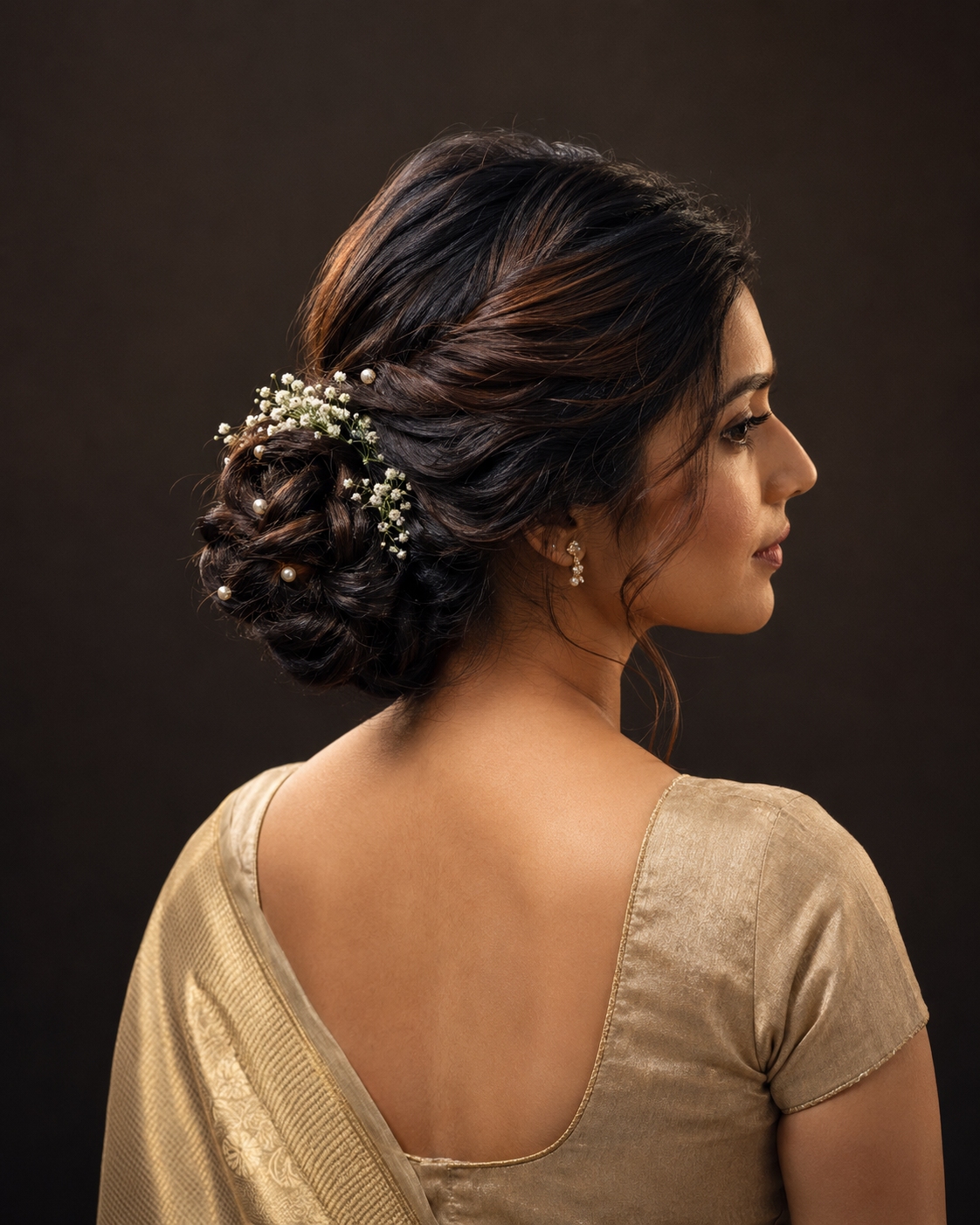 Bridal hair styling by Aria Studio